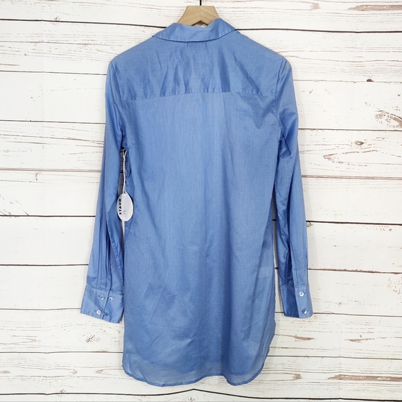 Staud | Chamomile Blue Shirt NWT - Picture 4 of 7